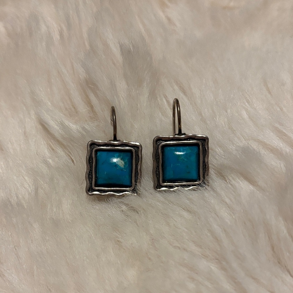 Silpada Turquoise and Sterling Silver Earrings
